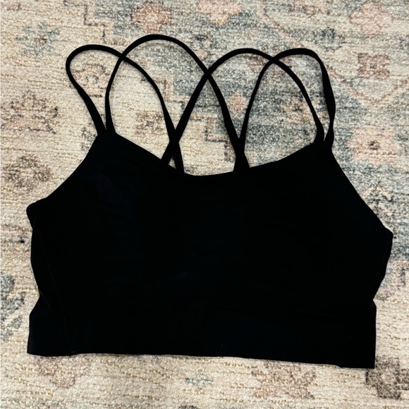 Lululemon Like a Cloud Long-Line Bra Sz6  B/C Black - Picture 2 of 6